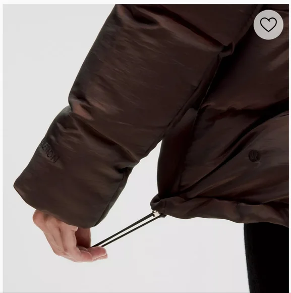 NWT Lululemon Wunder Puff Down Jacket Iridescent Brown Winter Coat Womens Size10 - Picture 9 of 15